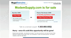 Desktop Screenshot of modemsupply.com